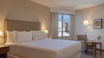 Premium bedding, down duvets, minibar, in-room safe