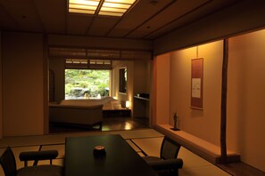 Japanese Style Suite with Open-air Bath, FUJI or UME | 1 bedroom, premium bedding, down comforters, minibar