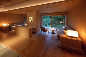 Bettei Suite Shinonome Non Smoking | Premium bedding, down duvets, minibar, in-room safe - Gora Kadan (Hakone)