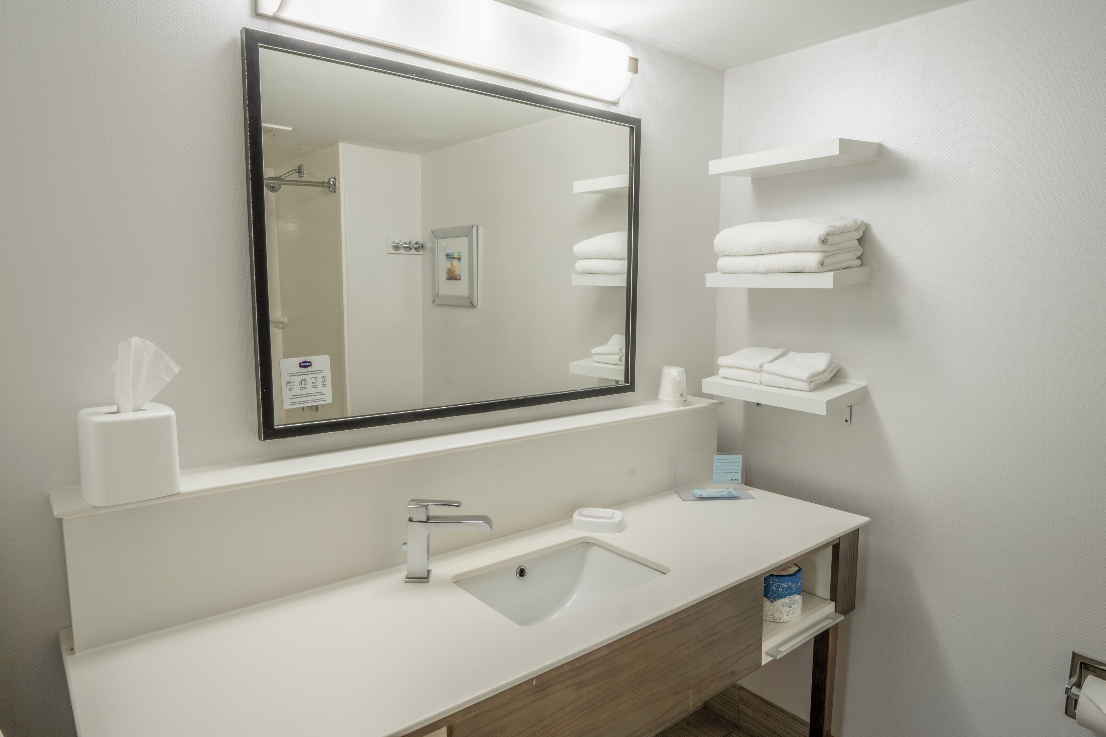 free toiletries, hair dryer, towels