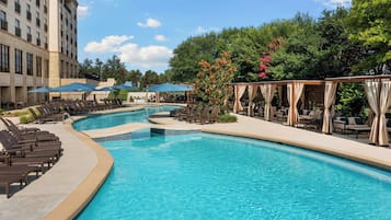 Outdoor pool, open 8:00 AM to 10:00 PM, pool cabanas (surcharge)