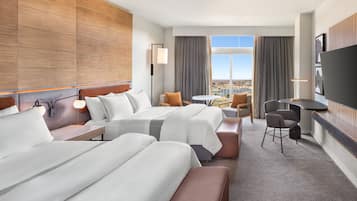 Premium bedding, pillow-top beds, in-room safe, desk
