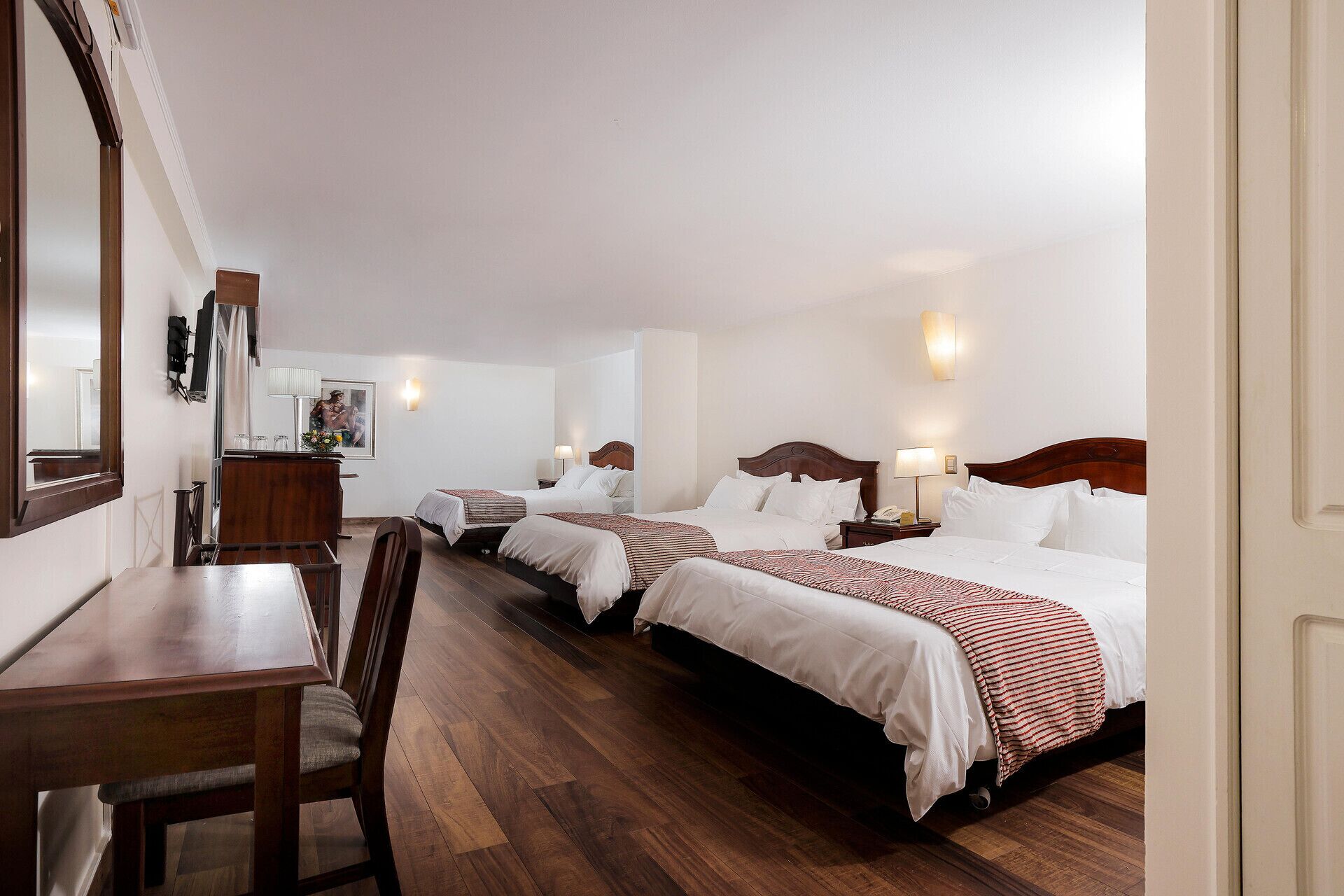 Premium bedding, minibar, in-room safe, desk