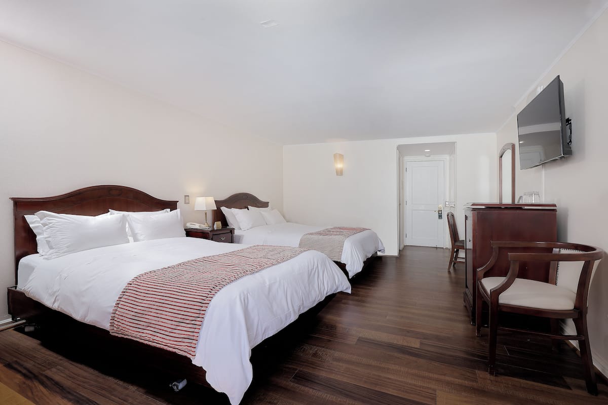 Standard Double Room, 2 Queen Beds | Premium bedding, minibar, in-room safe, desk