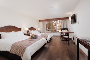 Standard Double Room, 2 Queen Beds | Premium bedding, minibar, in-room safe, desk