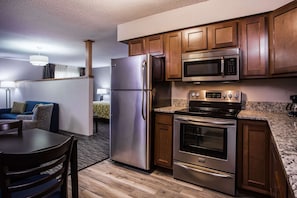 In-room safe, desk, iron/ironing board, free cribs/infant beds