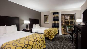 In-room safe, desk, iron/ironing board, free cribs/infant beds