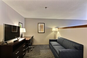 In-room safe, desk, iron/ironing board, free cribs/infant beds