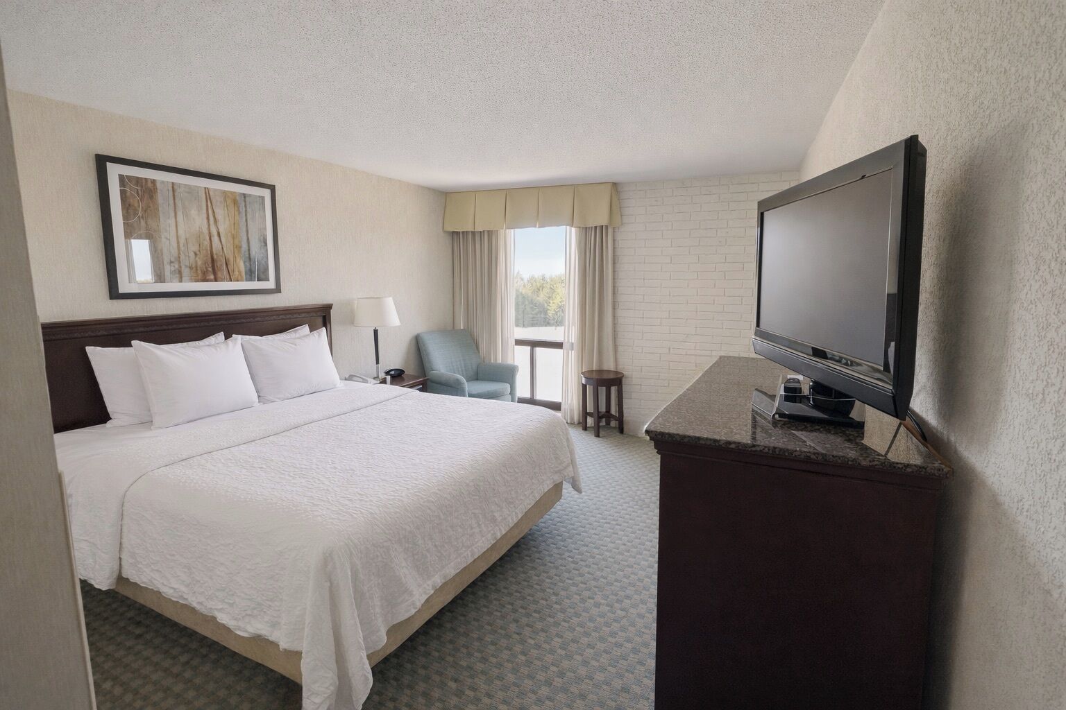 Standard Room, 1 King Bed, Roll-in Shower | Blackout drapes, iron/ironing board, free WiFi, bed sheets