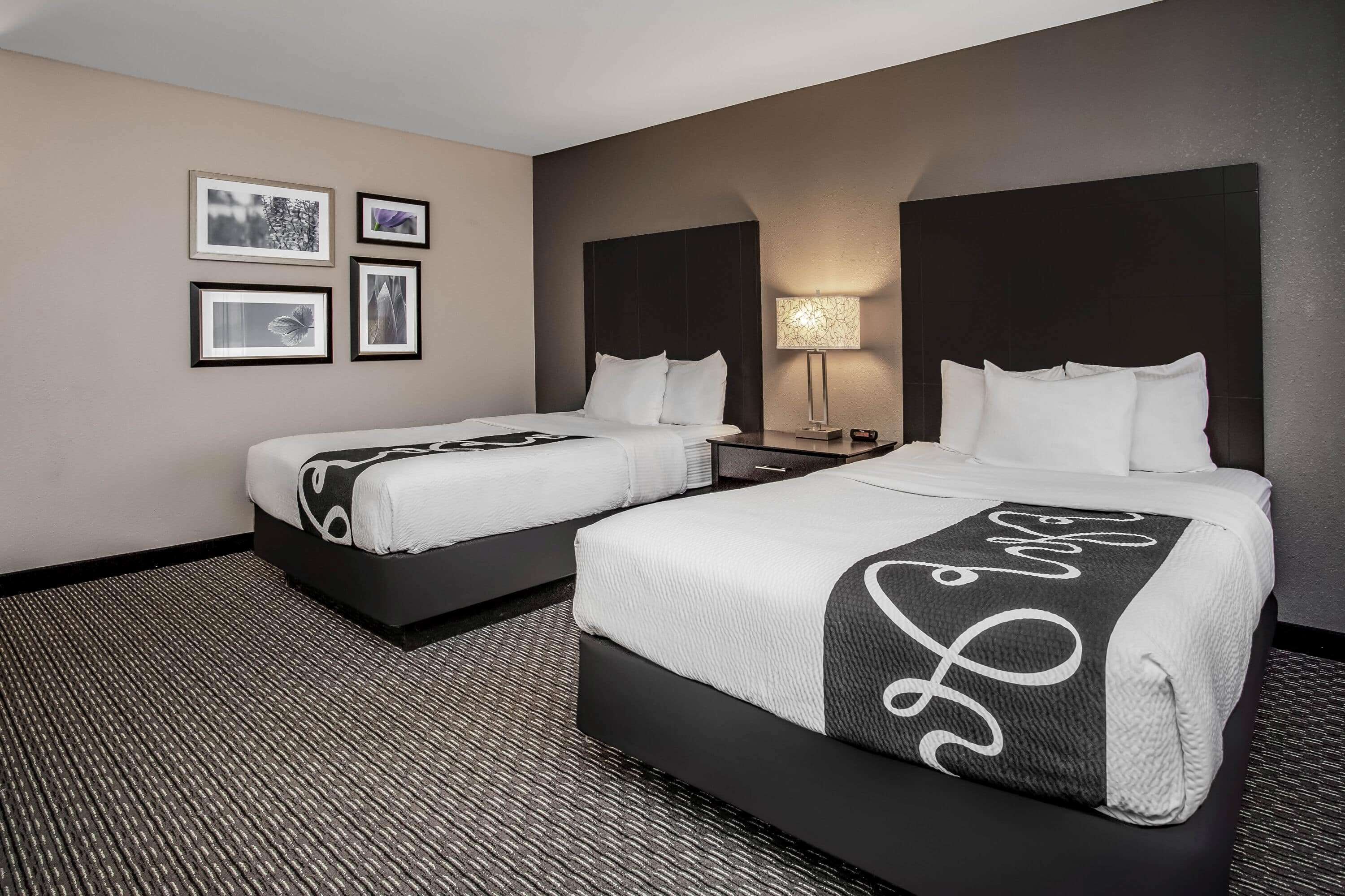 Premium bedding, desk, blackout drapes, iron/ironing board