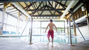 Indoor pool, seasonal outdoor pool