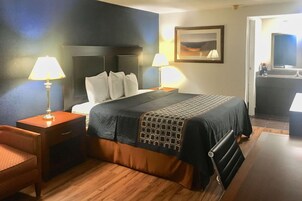 In-room safe, iron/ironing board, WiFi (surcharge), bed sheets