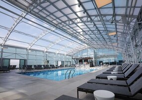 Indoor pool, open 9:00 AM to 2:00 PM, sun loungers