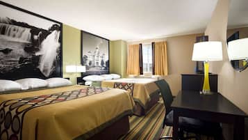 Room, 2 Queen Beds, Non Smoking | Memory-foam beds, individually furnished, desk, iron/ironing board