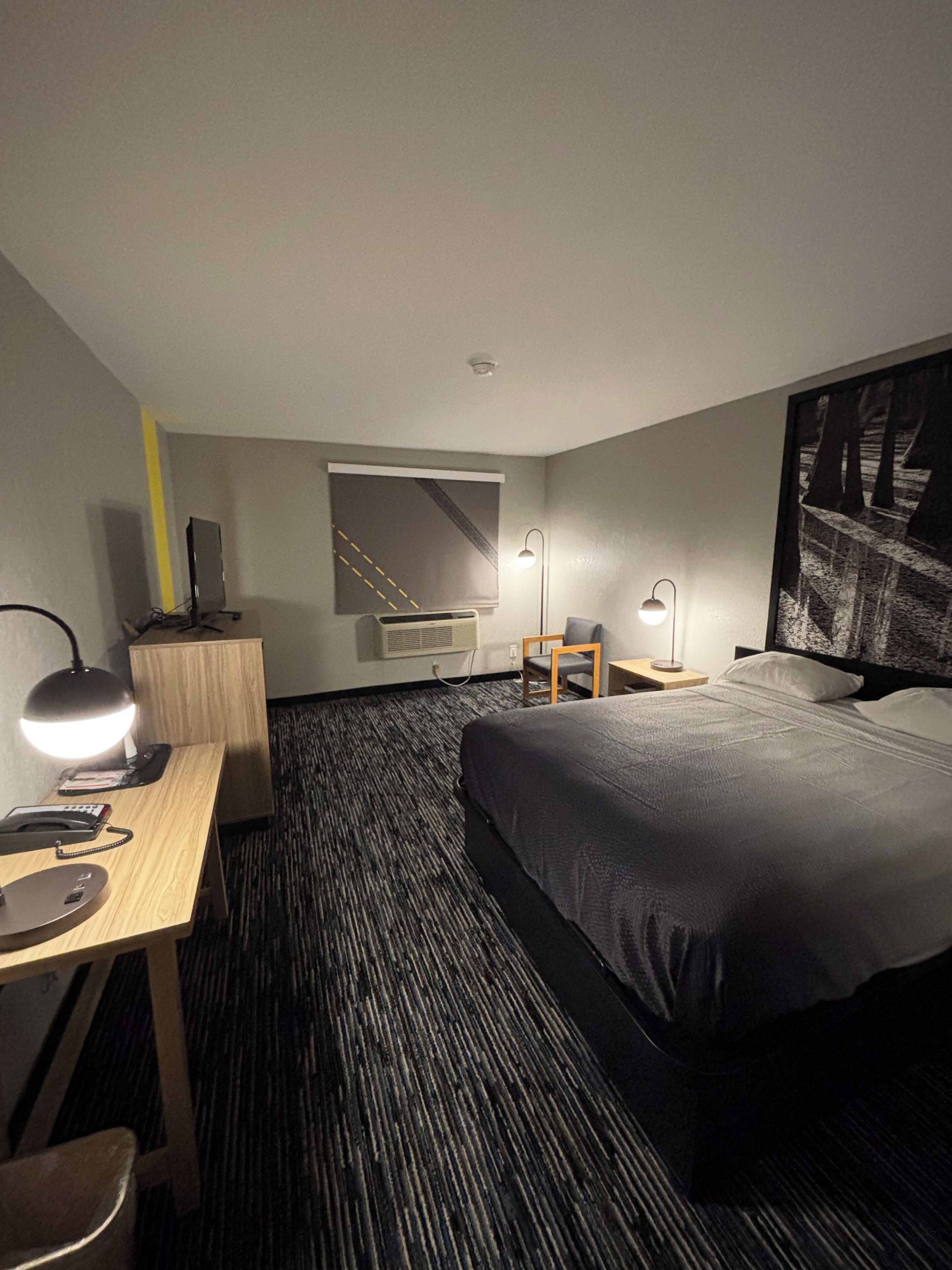 Premium bedding, desk, free WiFi, bed sheets