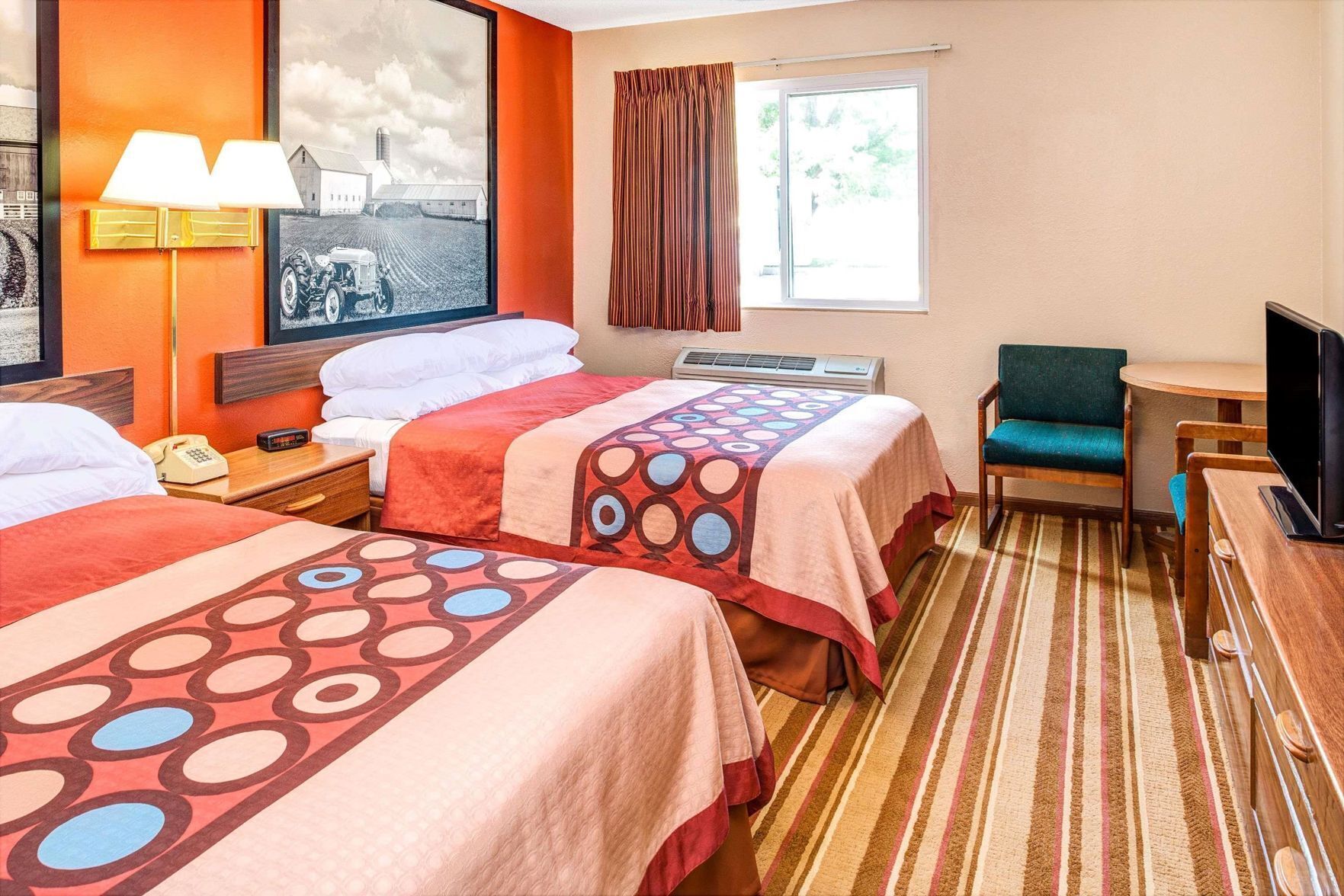 Blackout drapes, iron/ironing board, rollaway beds, free WiFi