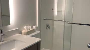 Free toiletries, hair dryer, towels