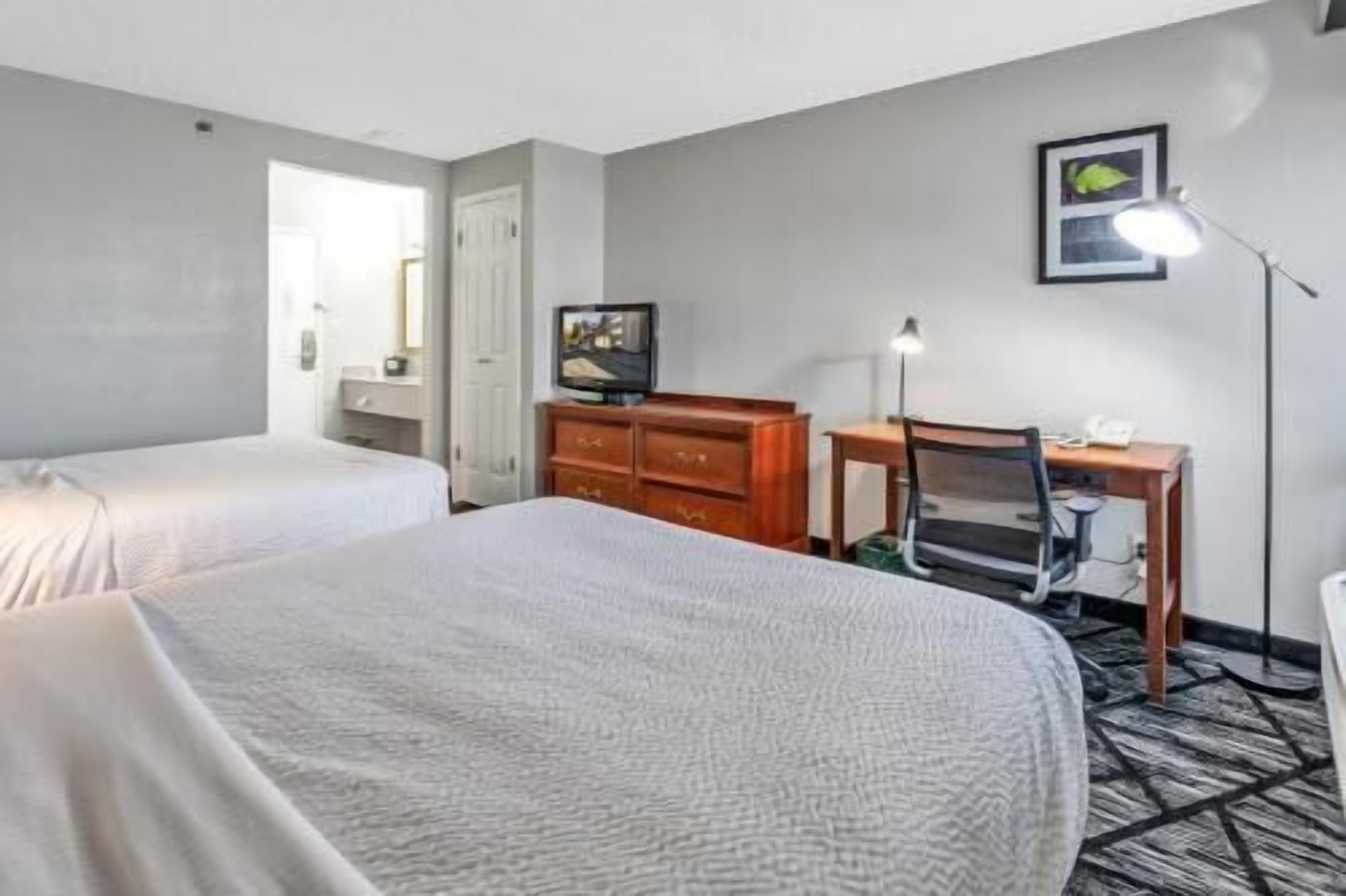 Premium bedding, desk, soundproofing, iron/ironing board