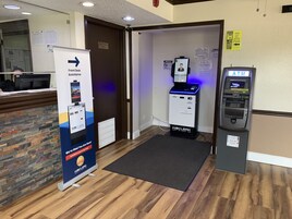 Mostrador para check-in y check-out