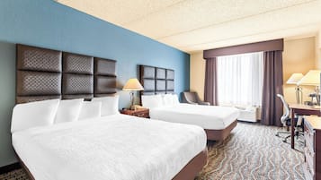 Standard Room, 2 Queen Beds, Non Smoking, Refrigerator & Microwave | Pillowtop beds, in-room safe, desk, laptop workspace