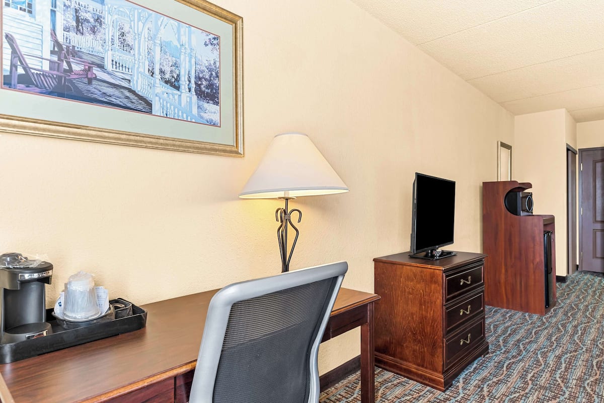 Standard Room, 2 Queen Beds, Non Smoking, Refrigerator & Microwave | Pillowtop beds, in-room safe, desk, laptop workspace