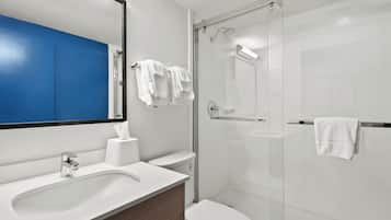 Free toiletries, hair dryer, towels, soap