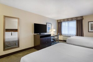 Standard Room, 2 Queen Beds, Non Smoking (Larger Room) | In-room safe, desk, laptop workspace, iron/ironing board - Best Western Alderwood (Lynnwood)