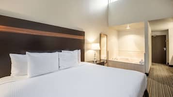 Habitación estándar, 1 cama de matrimonio grande, no fumadores, bañera de hidromasaje | Caja fuerte, escritorio, espacio para trabajar con un portátil