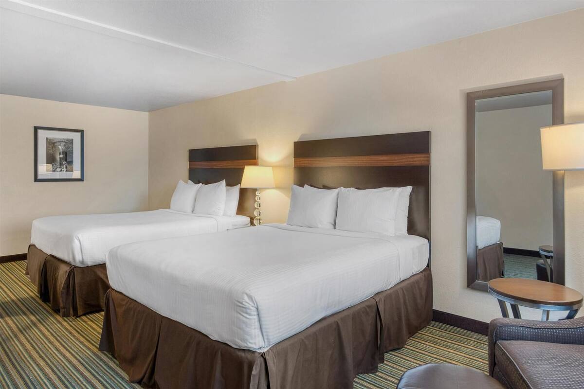 In-room safe, desk, laptop workspace, iron/ironing board