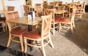 Free daily self-service breakfast