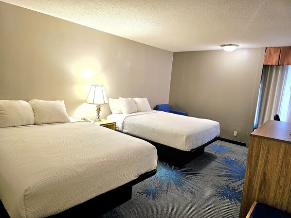 Room, 2 Queen Beds, Non Smoking | Desk, iron/ironing board, free cots/infant beds, free WiFi