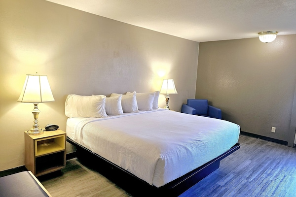 Een bureau, een strijkplank/strijkijzer, gratis babybedden, gratis wifi