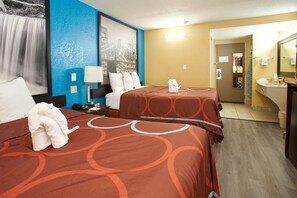 Premium bedding, pillowtop beds, individually furnished, desk