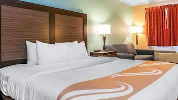 Ropa de cama de alta calidad, escritorio, cortinas opacas