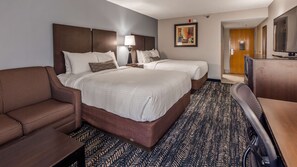 Chambre Standard, 2 grands lits, non-fumeur, réfrigérateur