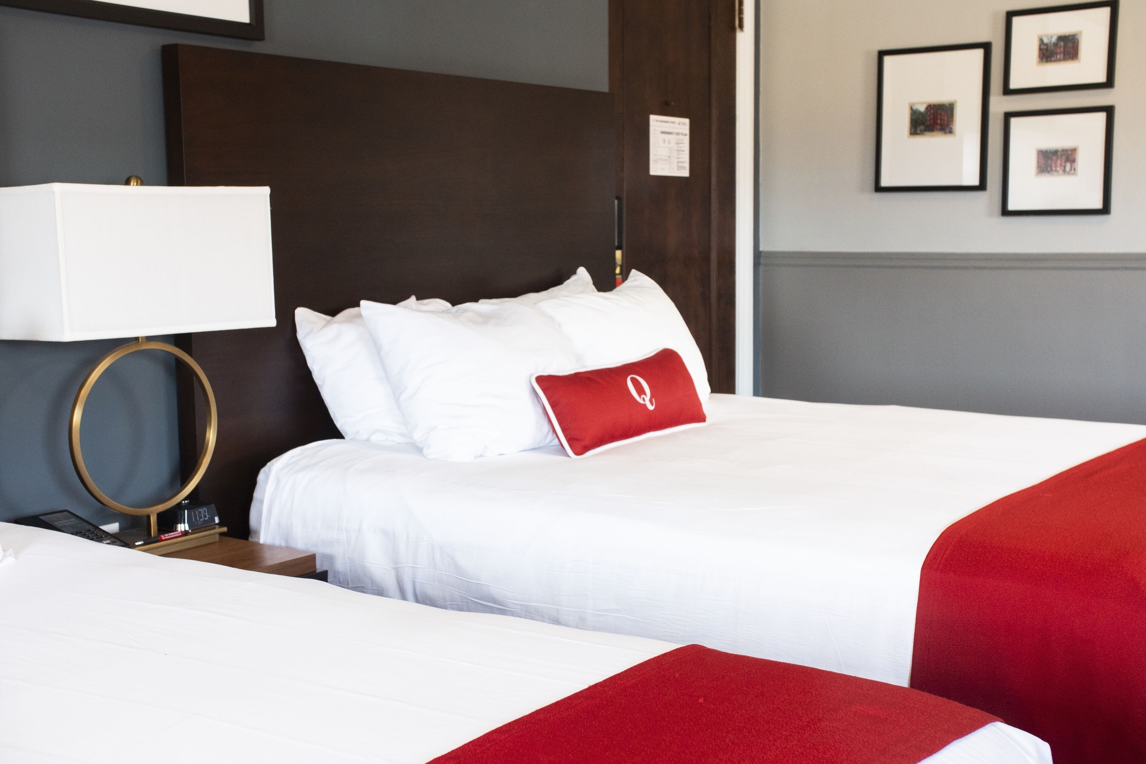 room (hotel double queen bed) | 1 bedroom, individually decorated, individually furnished, desk