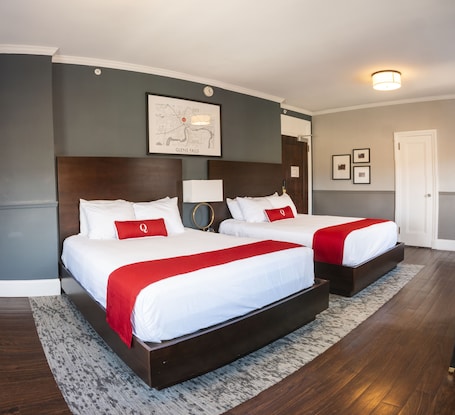 Room (Hotel Double Queen Bed) | Individually decorated, individually furnished, desk, blackout drapes. The Queensbury Hotel
