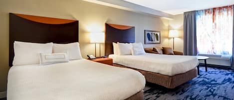 Room, 2 Double Beds | Egyptian cotton sheets, premium bedding, down comforters, in-room safe