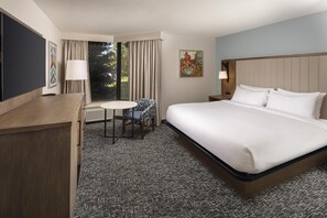 Room, 1 King Bed, Accessible, Refrigerator | Egyptian cotton sheets, premium bedding, down comforters, pillowtop beds