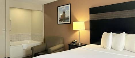 Deluxe-Zimmer, 1 King-Bett, Nichtraucher | Allergikerbettwaren, Bügeleisen/Bügelbrett, kostenlose Babybetten