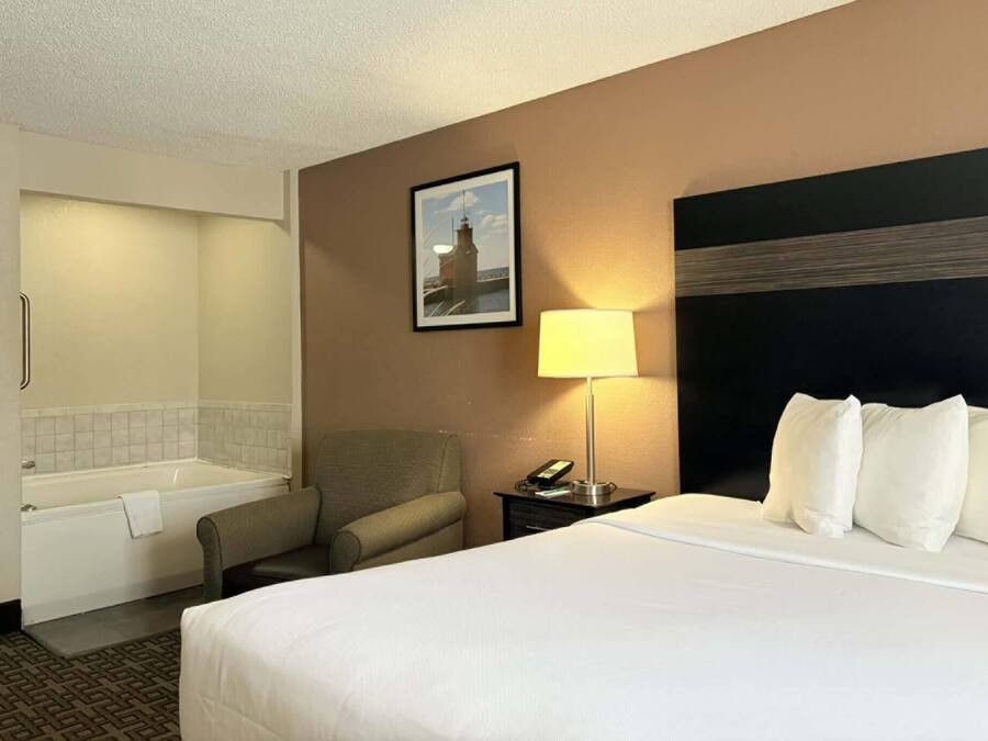 Habitación Deluxe, 1 cama King size, para no fumadores | Ropa de cama hipoalergénica y tabla de planchar con plancha