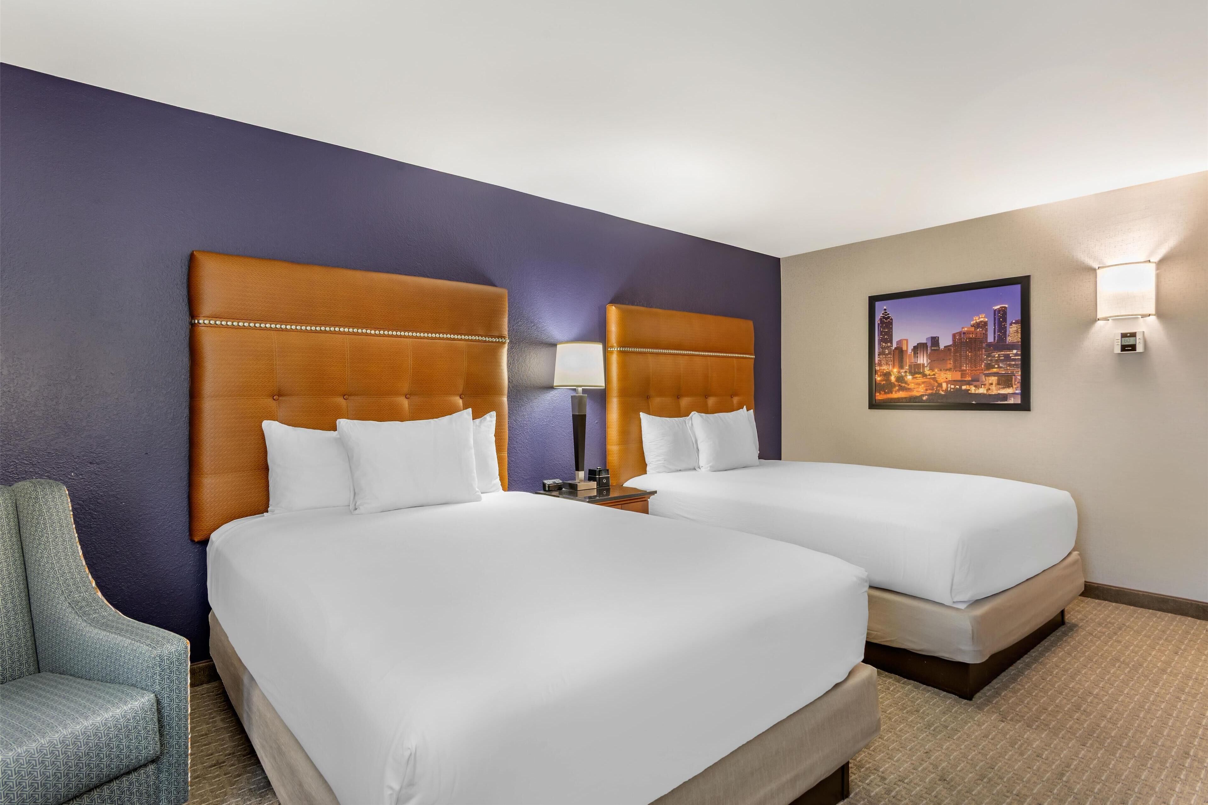 desk, blackout curtains, iron/ironing board, free cots/infant beds