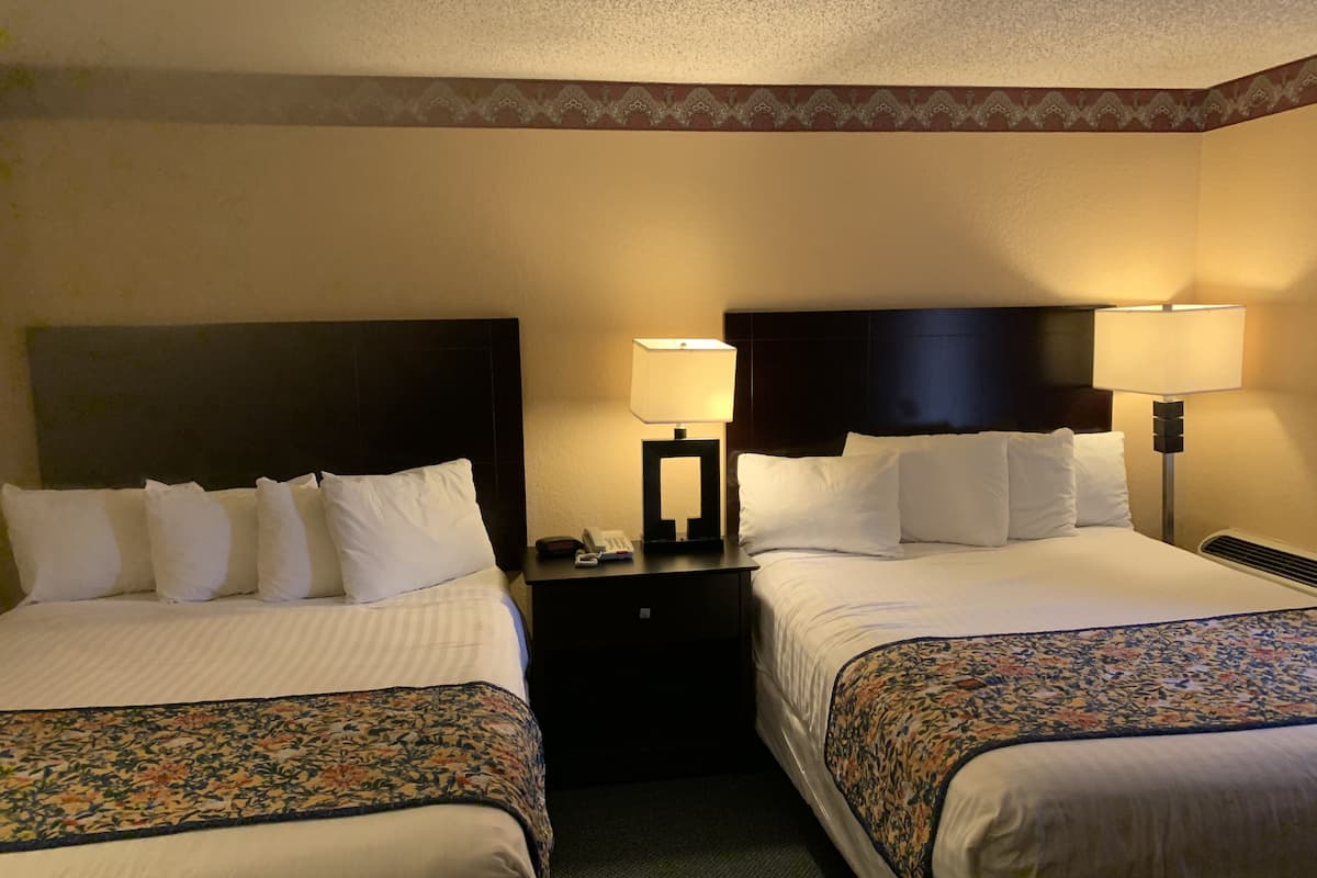 Standard Room, 2 Queen Beds, Non Smoking | Iron/ironing board, free WiFi