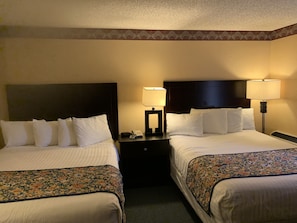 Standard Room, 2 Queen Beds, Non Smoking | Iron/ironing board, free WiFi
