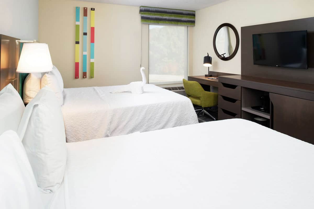 Room, 2 Queen Beds, Non Smoking | Premium bedding, in-room safe, blackout drapes, iron/ironing board
