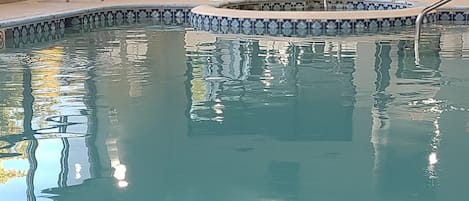 Indoor pool, open 7:00 AM to 10:00 PM, sun loungers