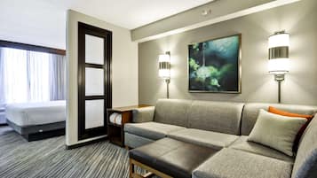 In-room safe, desk, laptop workspace, blackout drapes