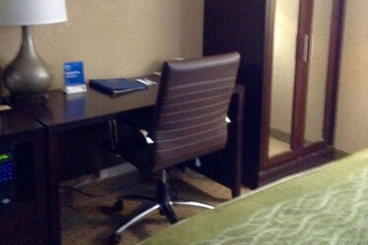 Pillow-top beds, desk, blackout curtains, iron/ironing board