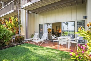 Condo, 1 chambre, vue sur l’océan | Terrasse/patio