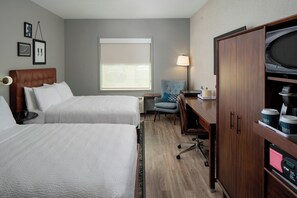 Kamer, 2 queensize bedden | 1 slaapkamer, lakens van Egyptisch katoen, luxe beddengoed, donsdekens